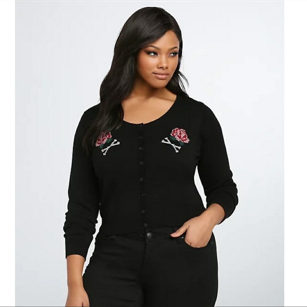 IRON FIST FREAK EMBROIDERED CARDIGAN